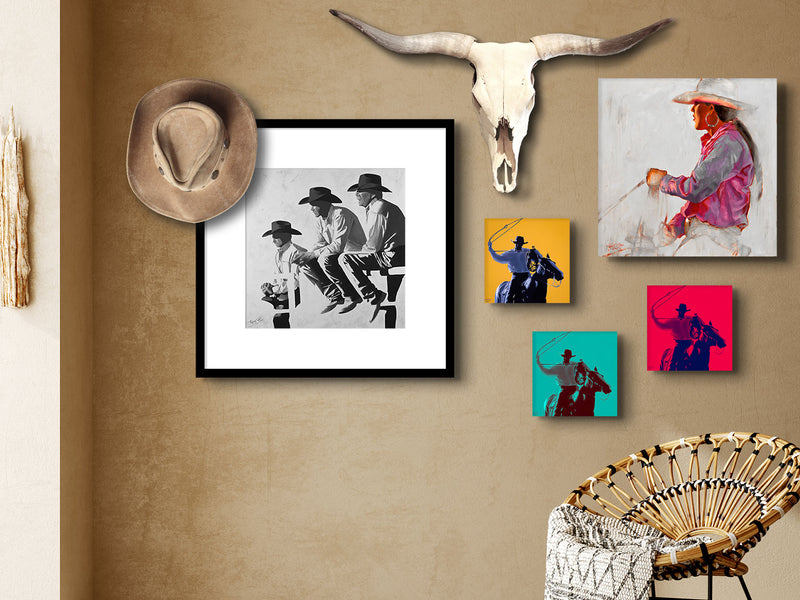 Fine Art paper print, canvas print and metal prints in ethnic designed room