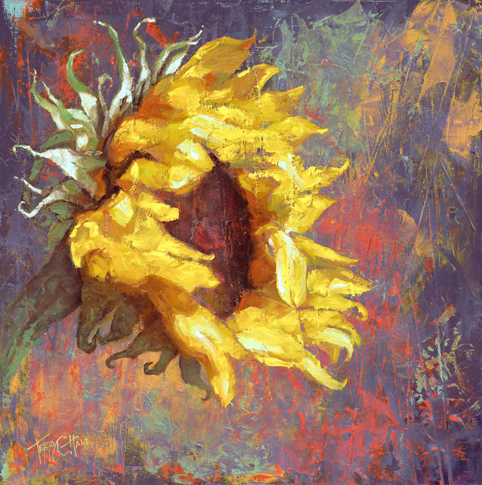 ORIGINAL: Oil<br>"Here Comes the Sun", 16" x 16"