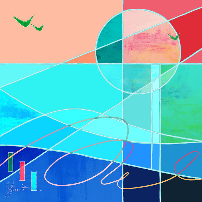 Aluminum Panels & Canvas Giclées<br>Sea of Glass