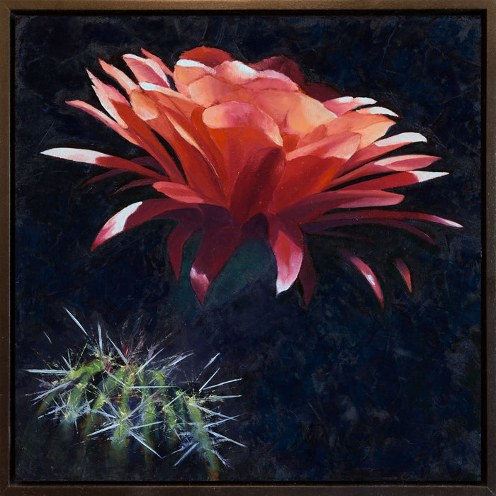 PETITE ORIGINAL: Oil<br>"Flor de la Noche", 12" x 12"