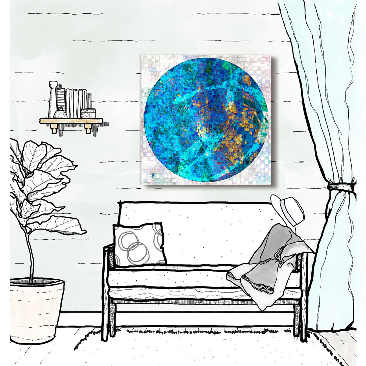 Aluminum Panels & Canvas Giclées<br>Ocean of Storms