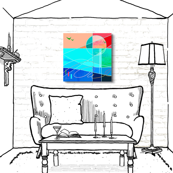 Aluminum Panels & Canvas Giclées<br>Sea of Glass