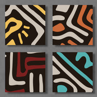 Aluminum Petites<br>Tribal Sets of 4