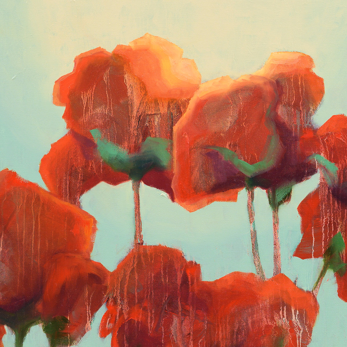 ORIGINAL: Oil<br>Dancing Redheads, "48" x 48"