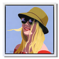 PETITE ORIGINAL: Oil<br>"Vacay Daze" 14" x 14"