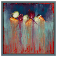 PETITE ORIGINAL: Oil<br>"Roots", 14" x 14"