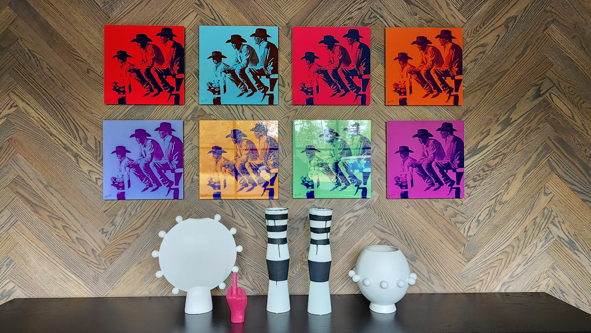 Aluminum Panels & Canvas Giclées<br>"Ghost Horse"/Hot Sauce Series