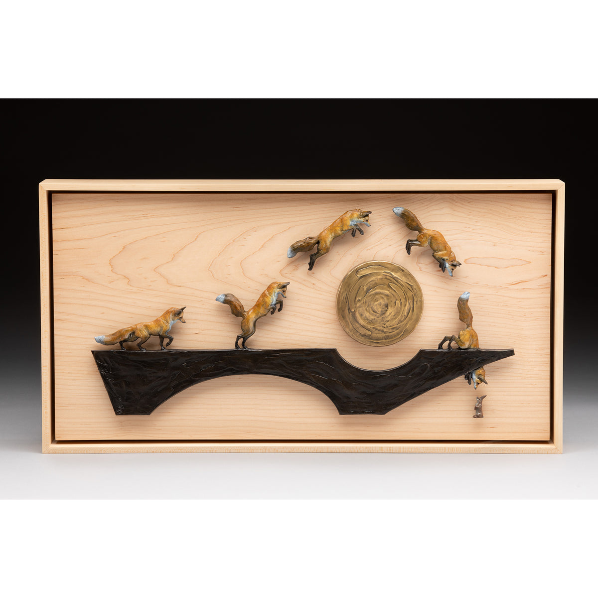SCULPTURE: Bronze<br>"Intent by Amanda Markel, 13"x25"x2.25"