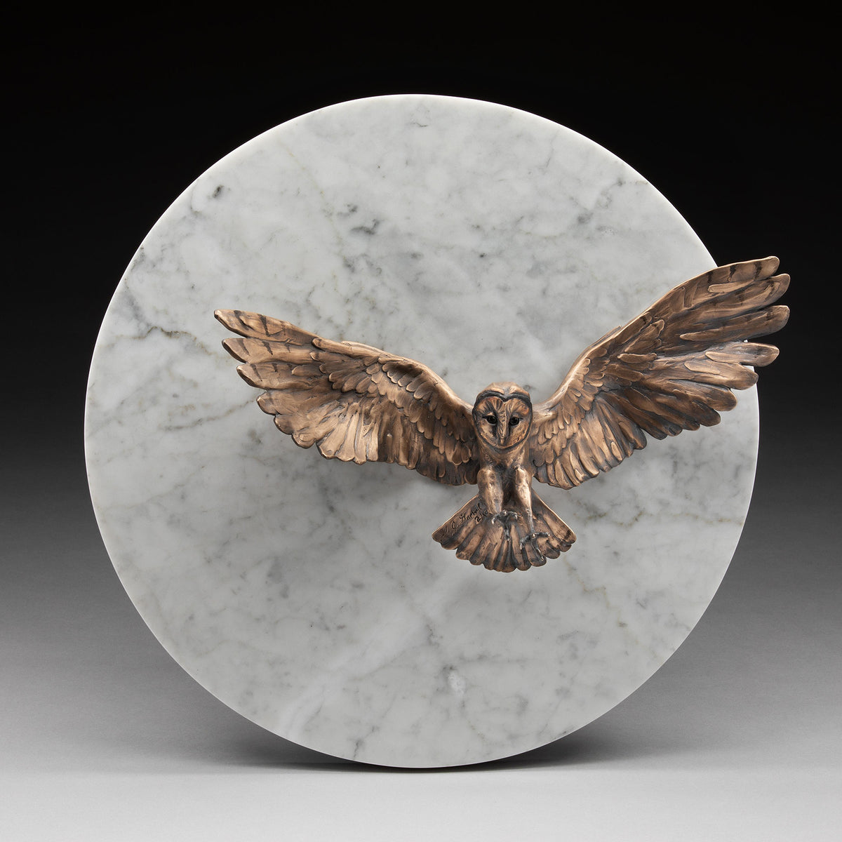 SCULPTURE: Bronze<br>"Moon Shadow" by Amanda Markel, 16"x16"x5"