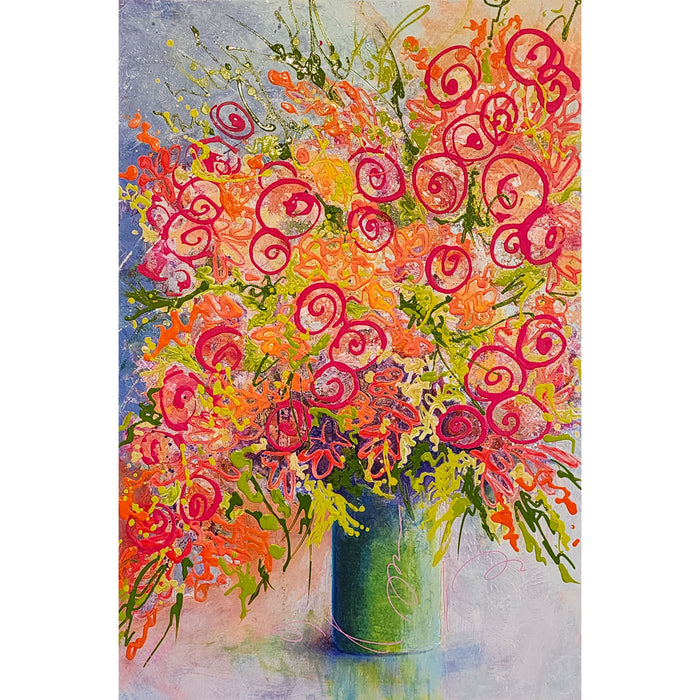 Original: Acrylic<br>"Carnivale" by Terry C Hall and Kathi Gerritsen, 36" x 24"