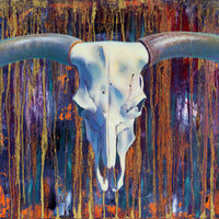 ORIGINAL: Oil & Metallics<br>"El Dorado" by Terry Cooke Hall, 20" x 60" triptych