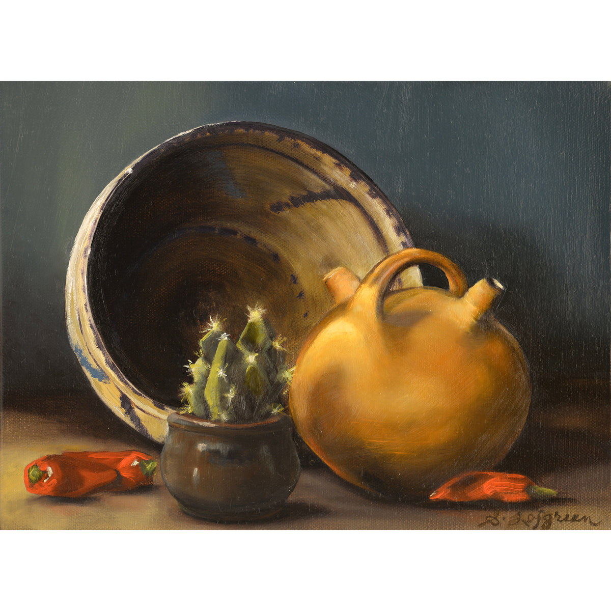 PETITE ORIGINAL: Oil<br>"Found" by Susan Lofgreen, 9" x 12"