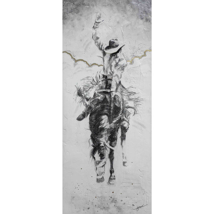 ORIGINAL: Mixed Media<br>"Glory Bound" by Afton, 48" x 20"