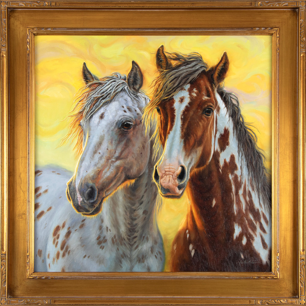 ORIGINAL OIL: "Last Rays" by Krystii Melaine, 26" x 26"