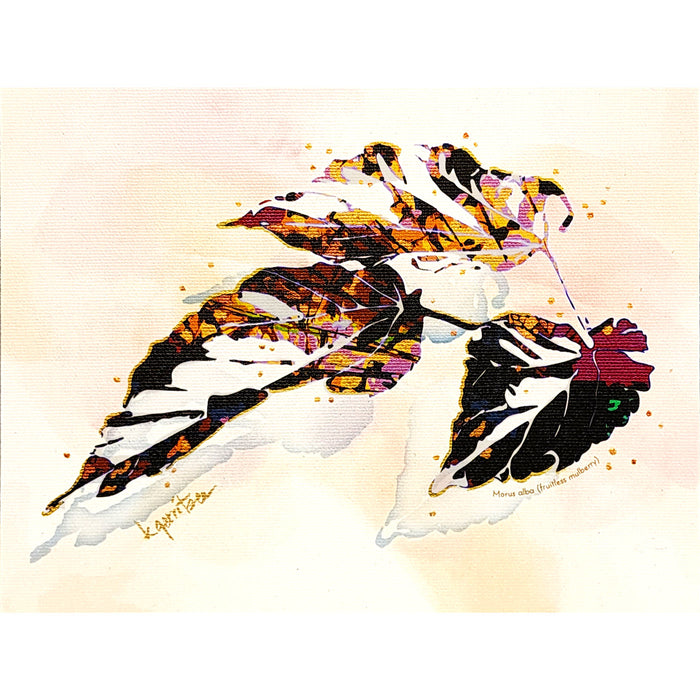 Hand-Enhanced Print: Canvas<br>"Mardi Gras" by Kathi Gerritsen, 6" x 8"