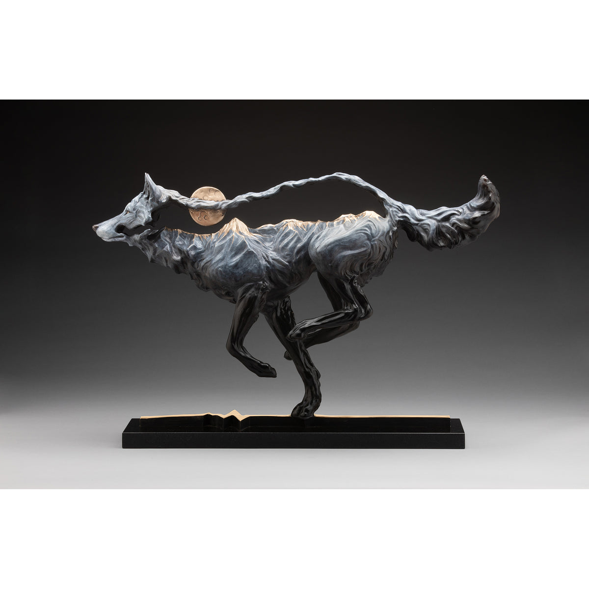 SCULPTURE: Bronze<br>"Mountain Heart" by Amanda Markel, 21"x30"x8"