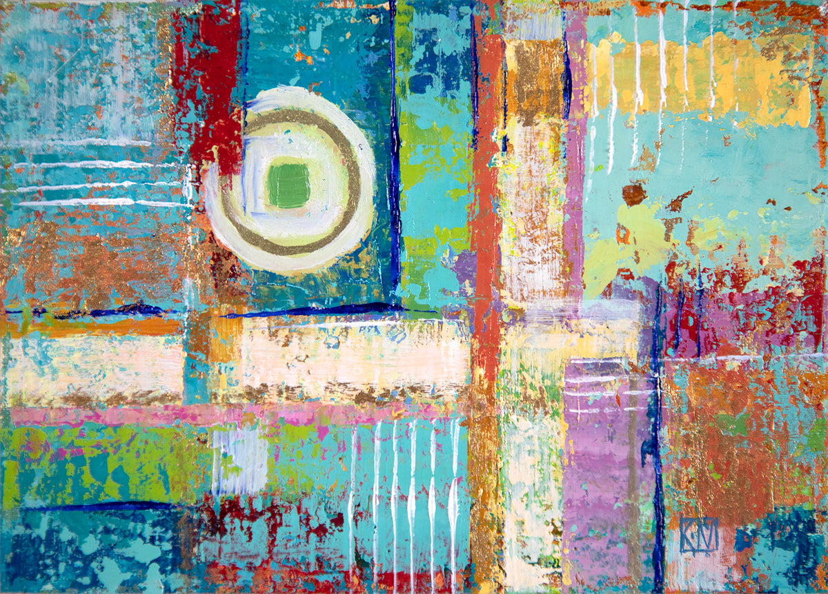 PETITE ORIGINAL: Oil<br>"Sequestered 1" by Krystii Melaine, 5" x 7"