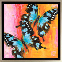 PETITE ORIGINAL: Oil<br>Stresemanns Butterfly by Krystii Melaine, 12" x 12"