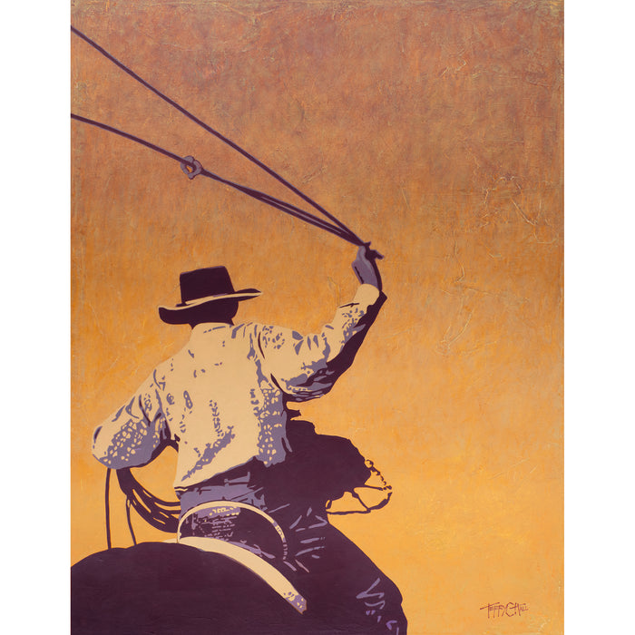 ORIGINAL: Oil & Cold Wax<br>"Swingin" by Terry Cooke Hall, 36" x 28"