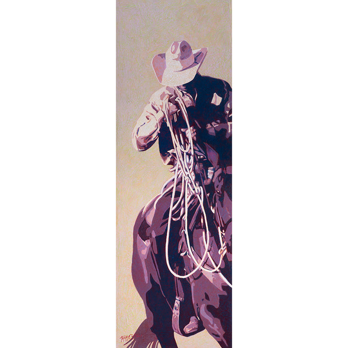 ORIGINAL: Oil & Cold Wax<br>"Twister" by Terry Cooke Hall, 36" x 12"