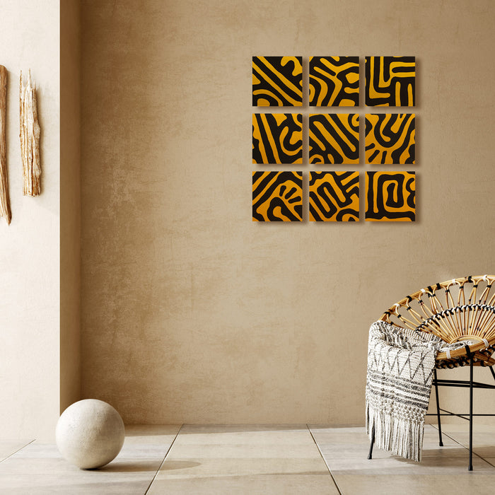 ORIGINAL: Oil & Acrylics<br>"Ancestral" 28" x 28"