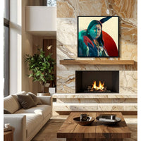 ORIGINAL: Oil<br>"Ancient Medicine ll" 48" x 48"