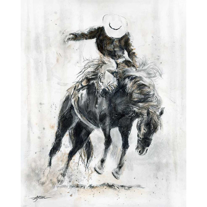 ORIGINAL: Mixed Media<br>"Tempest and Grit" by Afton, 30" x 24"