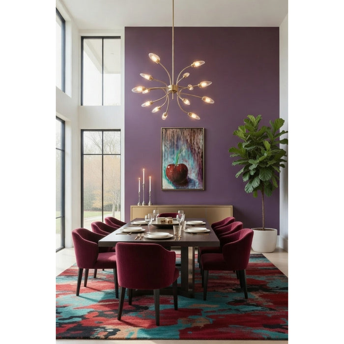 ORIGINAL: Oil & Metallics<br>"Cherry Jubilee" 36" x 24"