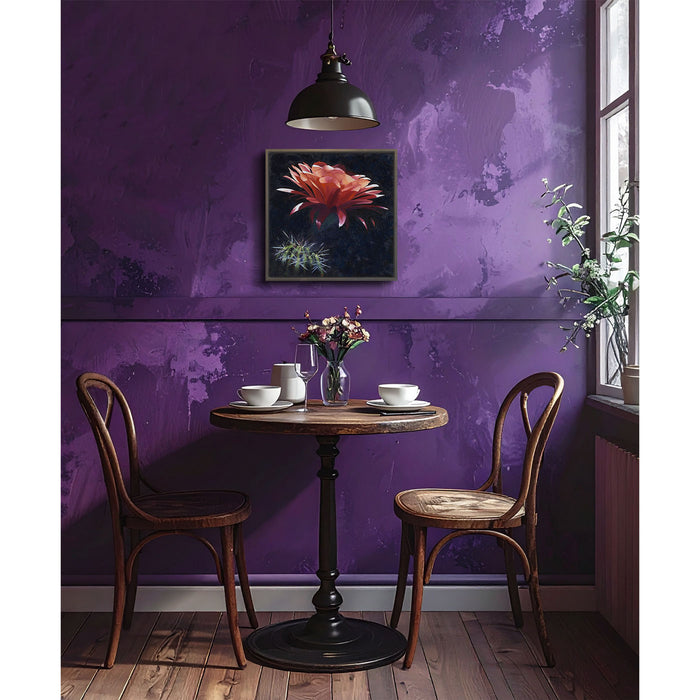 PETITE ORIGINAL: Oil<br>"Flor de la Noche", 12" x 12"