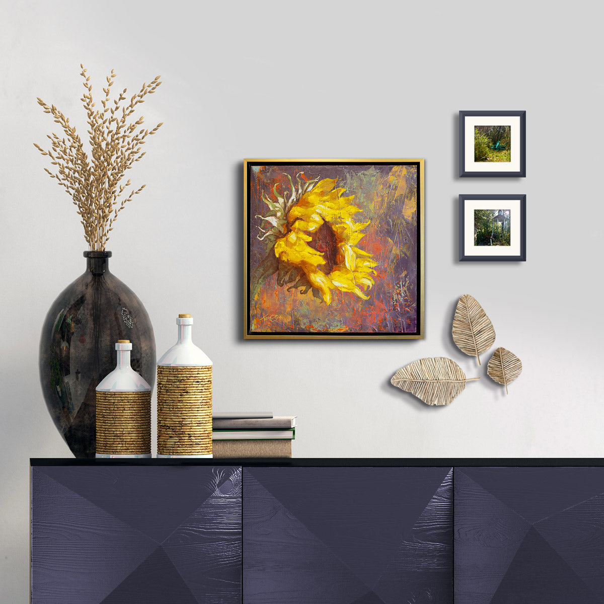 ORIGINAL: Oil<br>"Here Comes the Sun", 16" x 16"