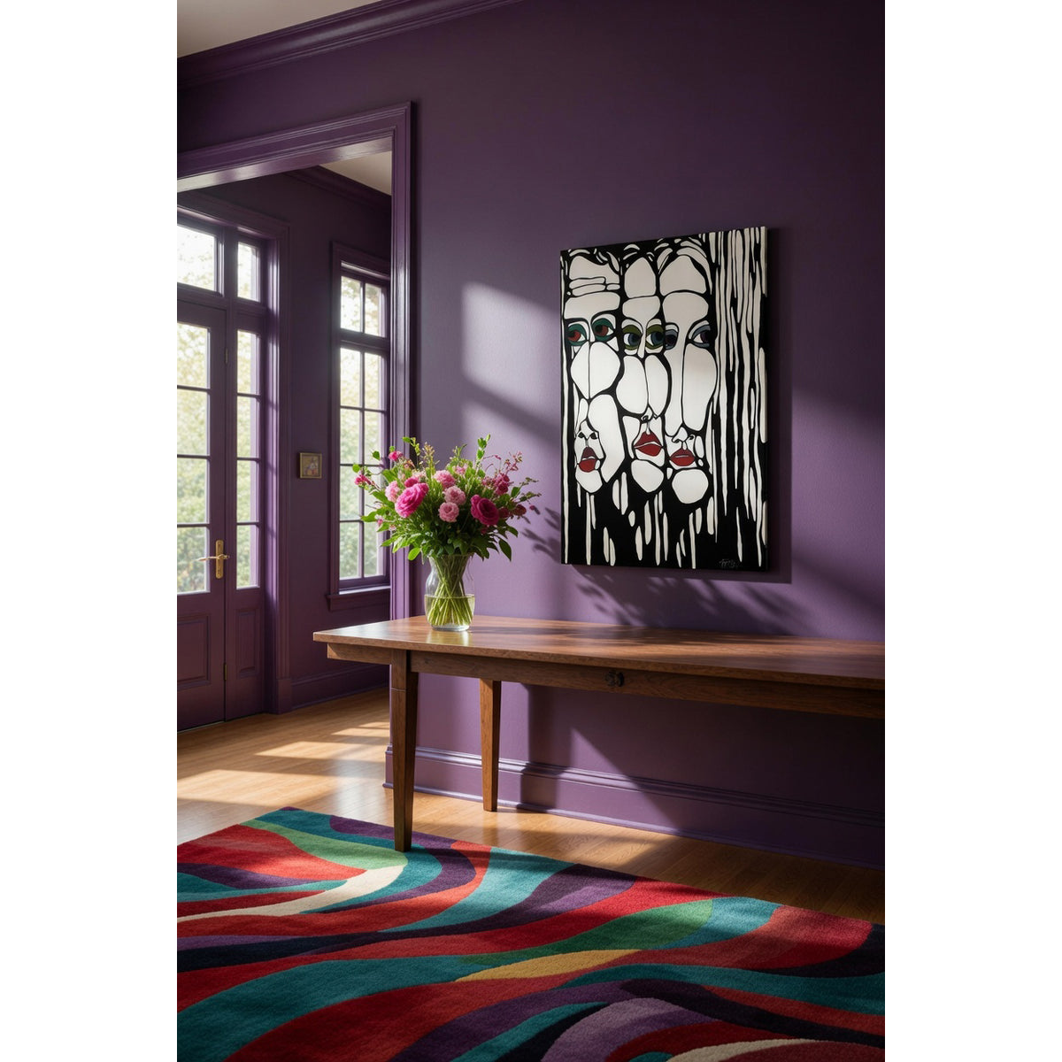 Original Oil<br>"Pauline's Perilous Pals" 36" x 24"