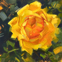 PETITE ORIGINAL: Oil<br>"Solstice" by Whitney M Hall, 10" x 10"