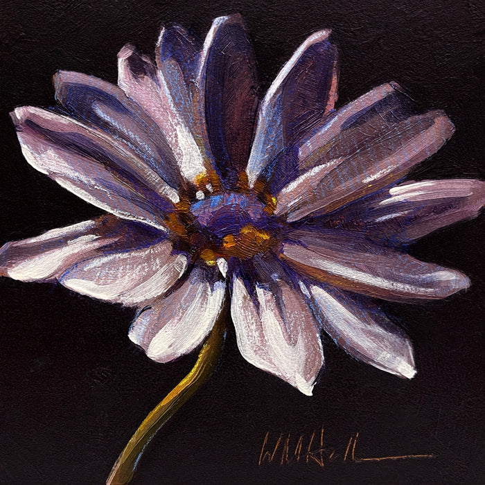 PETITE ORIGINAL: Resin<br>"Chiaroscuro" by Whitney Hall, 6" x 6"