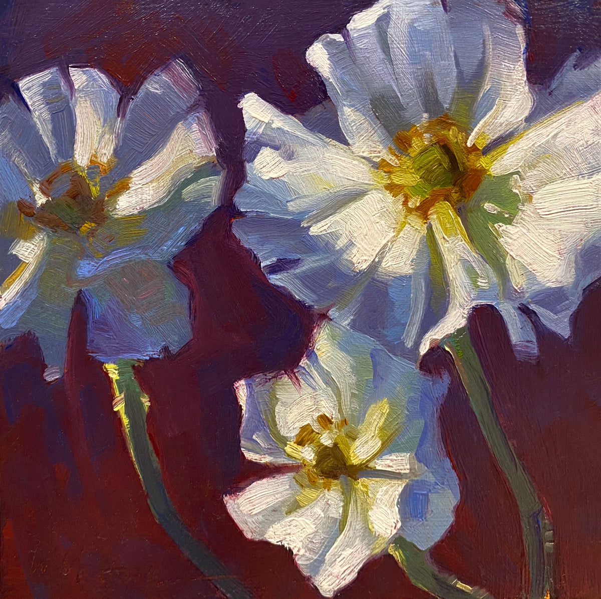 PETITE ORIGINAL: "Three Sisters" by Whitney M Hall, 6" x 6"