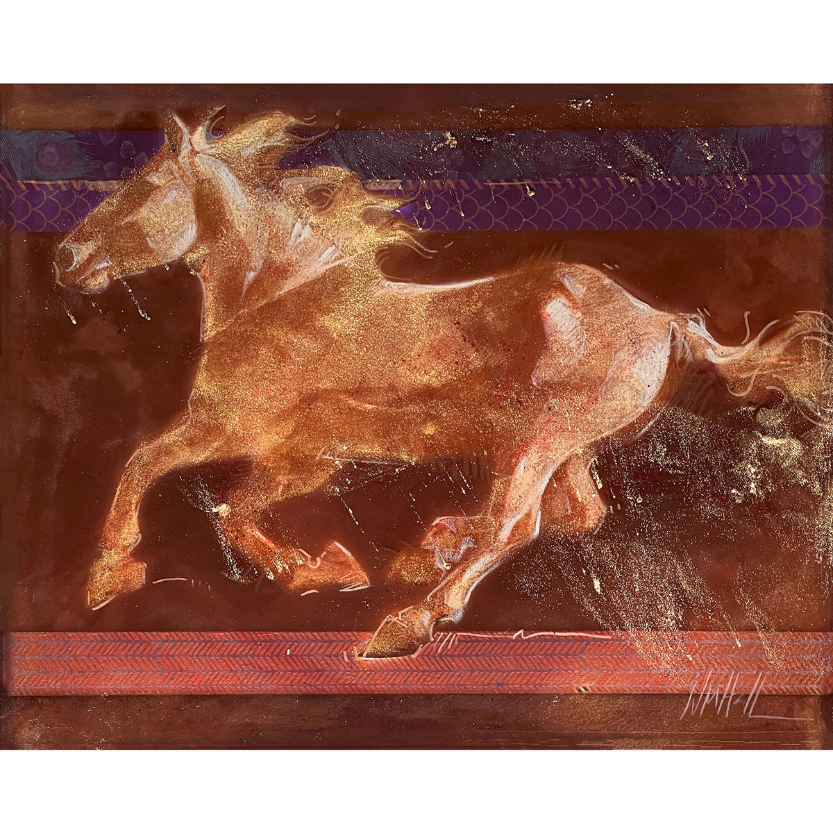 PETITE ORIGINAL: Resin<br>"Nova" by Whitney Hall, 8" x 10"