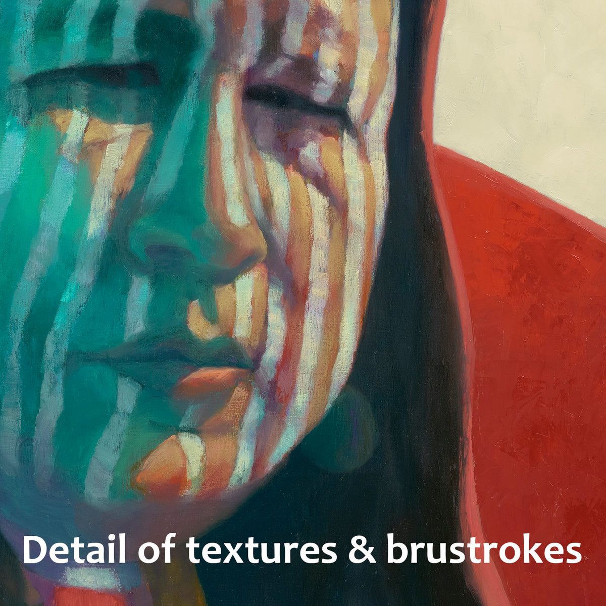 ORIGINAL: Oil<br>"Ancient Medicine ll" 48" x 48"