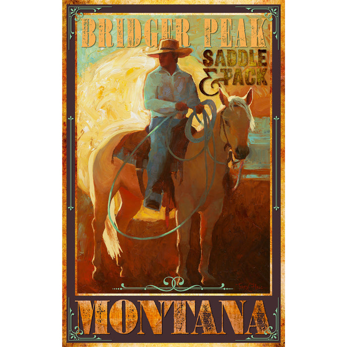 Fine Art Paper<br>Timeless West Series: "Bridger Peak Saddle & Tack"