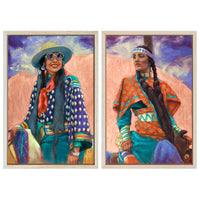 Aluminum Panel<br>"Summer Skies" Diptych