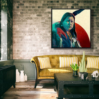 ORIGINAL: Oil<br>"Ancient Medicine ll" 48" x 48"