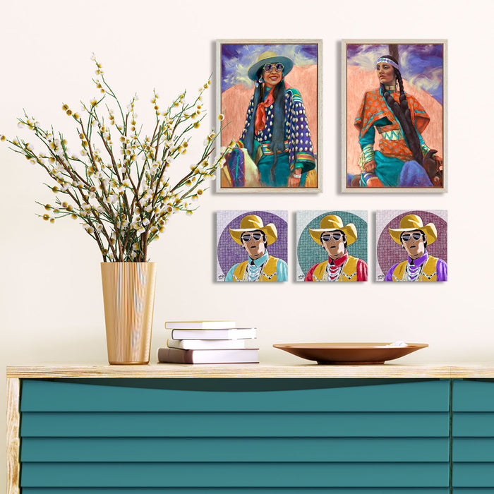 Aluminum Panel<br>"Summer Skies" Diptych