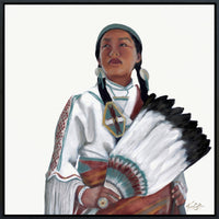 ORIGINAL: Oil<br>"White Bird" 30" x 30"